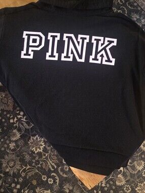 Victoria’s Secret PINK Black Sweatshirt  Medium